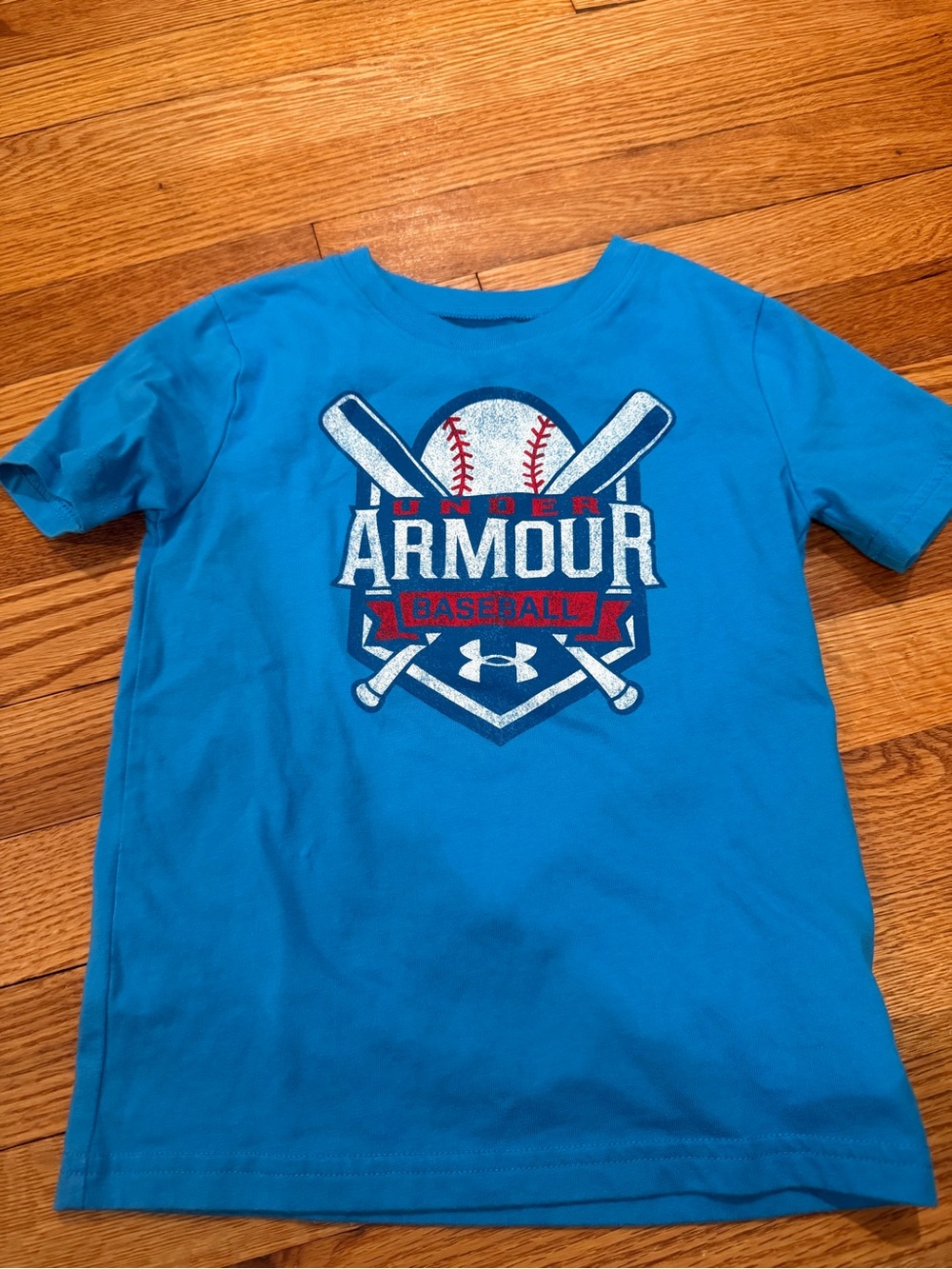 Boys Under Armour Baseball T Shirt Size 5 Like New
